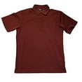 thumbnail image 2 of Bolle Mens Golf 3 Button Moisture Wicking Performance Polo Golf Shirt (Wine Burgundy, Medium), 2 of 2