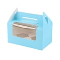 thumbnail image 2 of Kitchen Storage Containers 2 Pack Window Cupcake & Takeout Container with Carry Handle Secure Frosting for 2 Cupcakes Or, 2 of 9