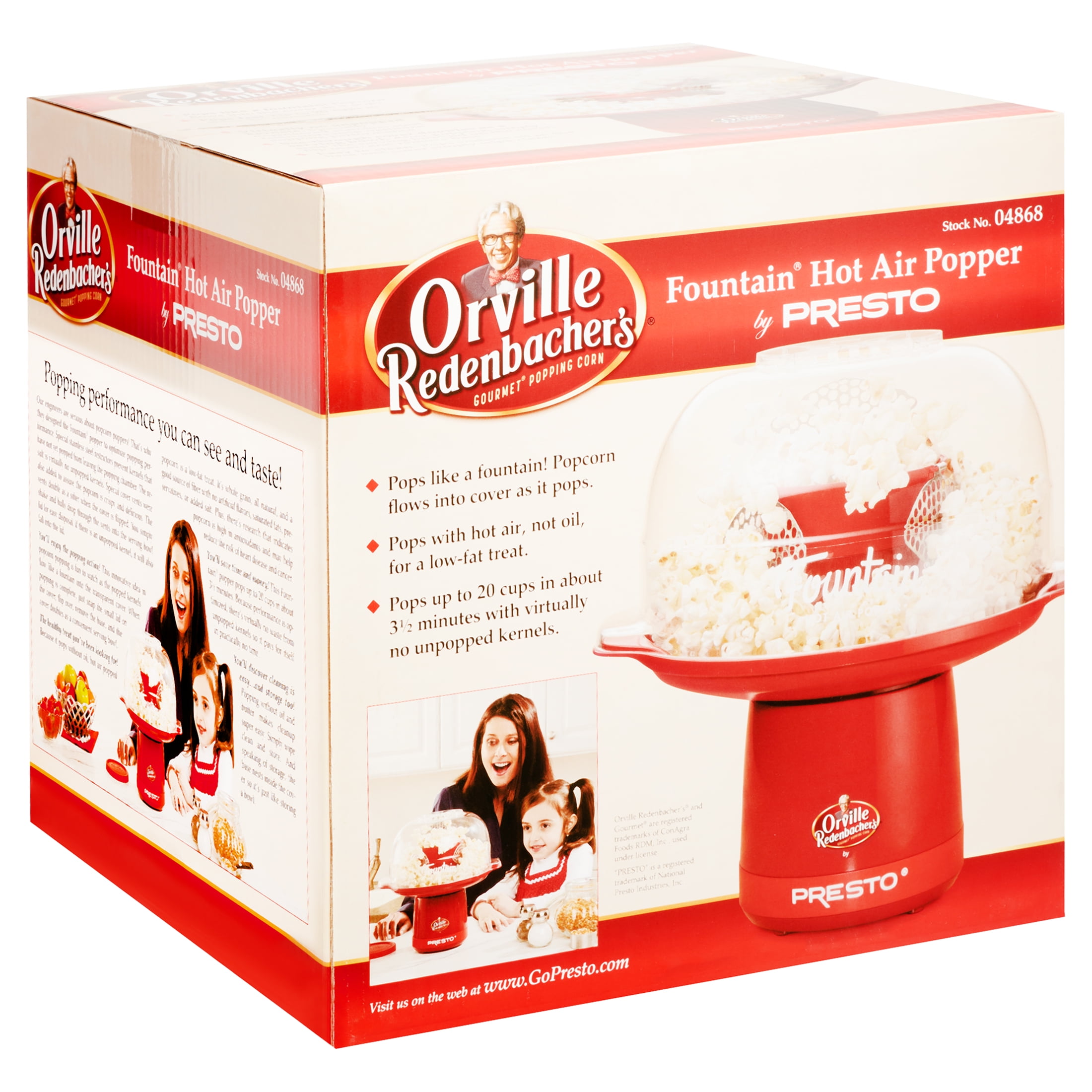 Orville Redenbacher's® Fountain® Hot Air Popper by Presto® 04868 