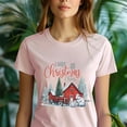 thumbnail image 5 of Loads of Christmas Cheer T-Shirt | Red Barn Holiday Graphic Tee, Light Pink, Size XL, 5 of 6
