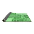 thumbnail image 2 of Ahgly Company Indoor Square Patchwork Emerald Green Transitional Area Rugs, 6' Square, 2 of 4
