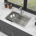 thumbnail image 2 of Stainless Steel Kitchen Sink 30" Drop-in Kitchen Sink with Pull-out Faucet and Soap Dispenser - 30 x 22 x 10 inch Single Bowl 16 Gauge Stainless Steel Topmount Kitchen Sink Basin,Undermount Kitchen S, 2 of 19