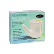 Ancient Secrets Ceramic Nasal Cleansing Pot, 1 Neti Pot