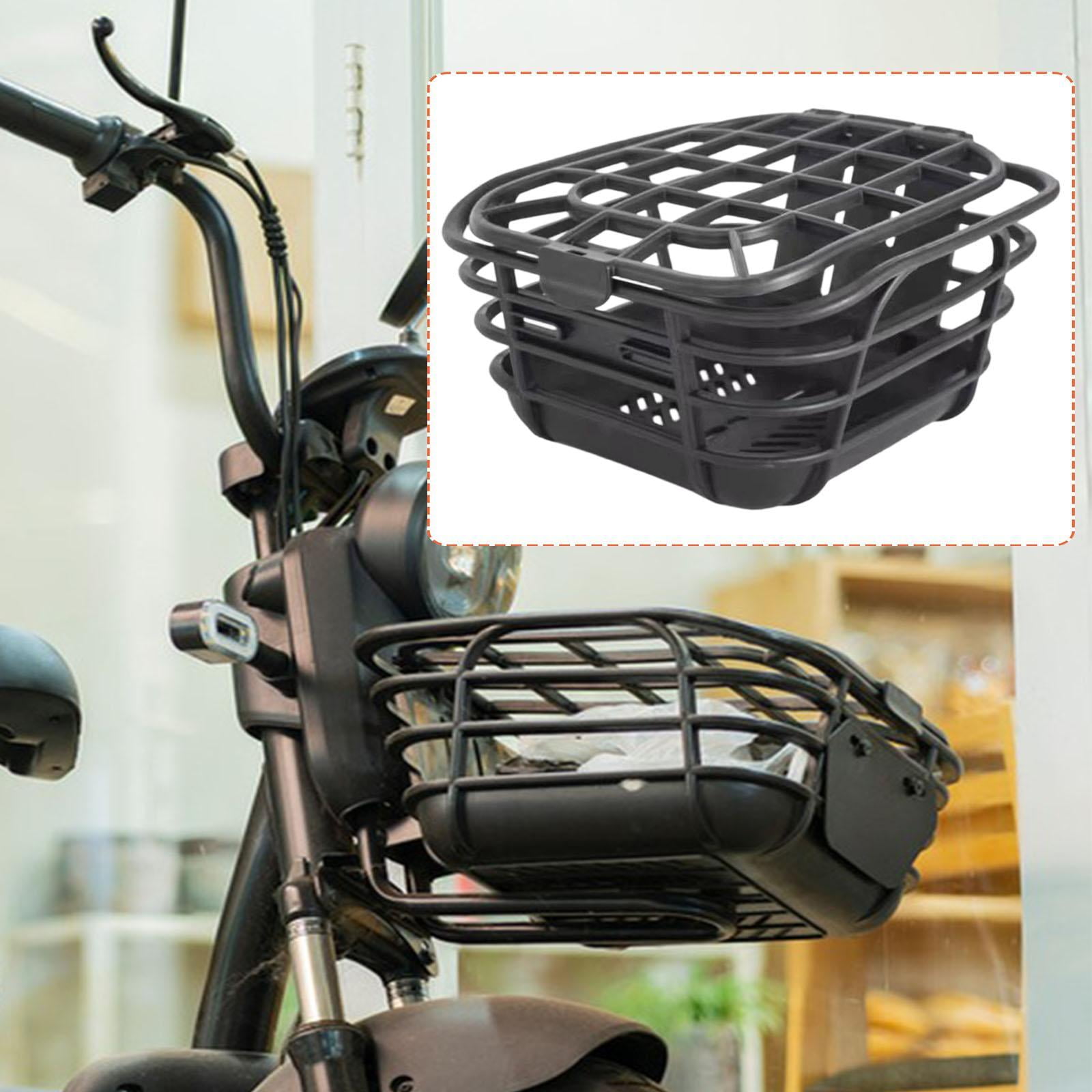 Bike Basket Front Handlebar Basket Storage Container PP Material Secure Lid for Child Outdoor Cycling