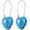 Blue, variant on 1-Pack Combination Padlock, Zinc Alloy 3 Digit Password Heart Shaped Cable Luggage Combo Lock for Suitcase/Gym Locker/Backpack, Outdoor Keyless [Pink]