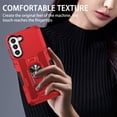 thumbnail image 3 of Allytechgroup for Samsung Galaxy A55 Case with Stand, [Built-in Kickstand] Support Magnetic Car Phone Mount Military Grade Drop Protection Phone Case for Samsung Galaxy A55, Red, 3 of 10