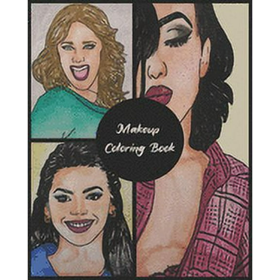 Makeup Coloring Book: Practice Face Charts For Professional Makeup Artists, Gift for Make Up Lovers