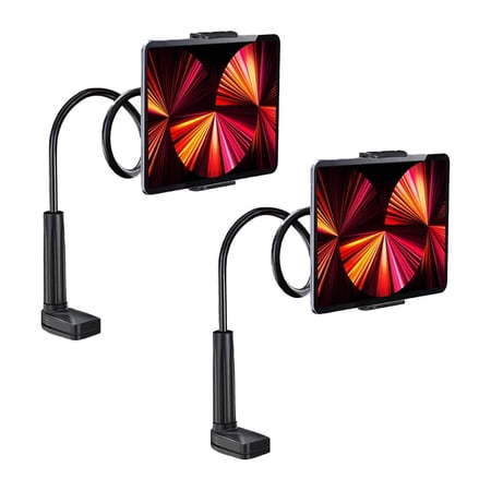 2-Pack Fenzer Gooseneck Tablet Holder Stand for Bed Desk Table Adjustable Flexible Arm Mount Clamp Compatible with iPad Air Mini |Galaxy Tabs | Fire | Switch | Phone or Other 4.7-10.5" Devices
