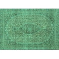 thumbnail image 1 of Ahgly Company Machine Washable Indoor Rectangle Abstract Turquoise Blue Modern Area Rugs, 7' x 10', 1 of 4