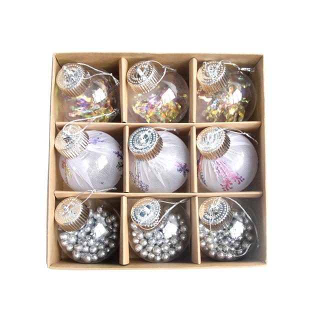 Bearachild Decoraciones únicas de bolas navideñas para fiestas mágicas Regalos reflexivos Decoraciones navideñas Kits de decoración para fiestas B