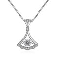 thumbnail image 2 of Collier Chaîne Collier Pendentif Bijoux Filles S925 Jupe Argentée Géométrique_x, 2 of 4