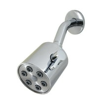 Kingston Brass K238A1CK Shower Scape 3-Inch Round Raindrop Brass Shower Head with 5-3/8 Inch Shower Arm in Polished Chrome