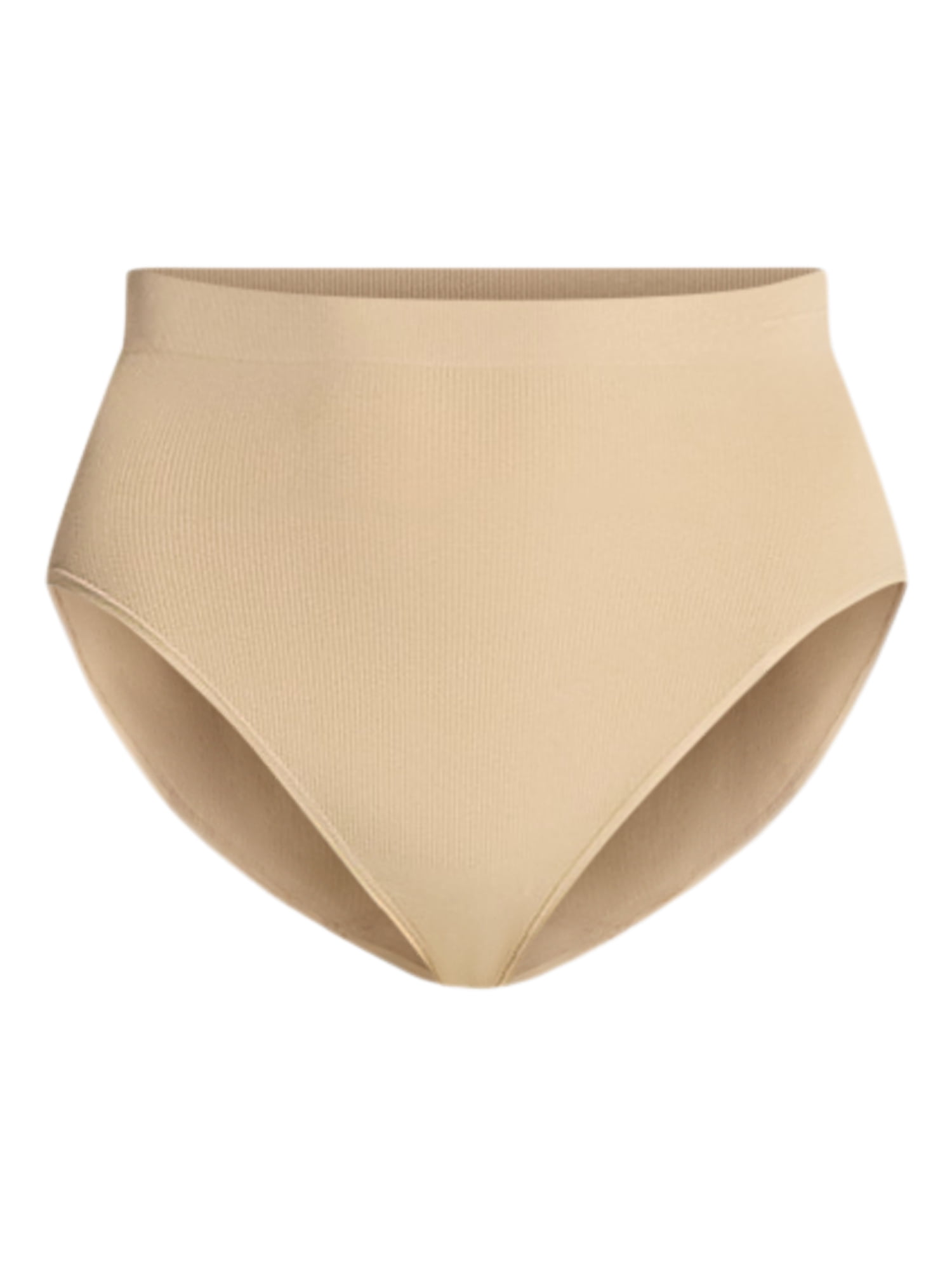 Joyspun Women's Plus Seamless Hi-Cut Panties, 3-Pack, Sizes 1X-5X