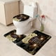thumbnail image 3 of Juego de cortinas de ducha de Halloween para baño, 4 piezas de Halloween con alfombras antideslizantes, tapa de inodoro, alfombrilla de baño, cortina de ducha (coche de terror), decoración de baño del Día de Todos los Santos con 12 ganchos Rojo Verde, 3 of 5