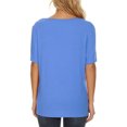 thumbnail image 4 of Moda mujer verano Casual suelta manga corta Pullove blusa sólida camiseta Fridja  ghk975, 4 of 4