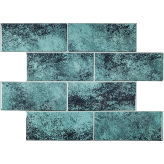 Miscasa Peel and Stick Backsplash, 3D Adhesive Peel and Stick Subway Tile Backsplash for Kitchen, Bathroom, Wall Tile 10 Sheets