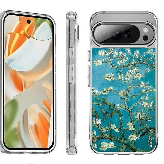 For Google Pixel 10 Pro XL Shockproof Protective Phone Case, by OneToughShield - Almond Blossom