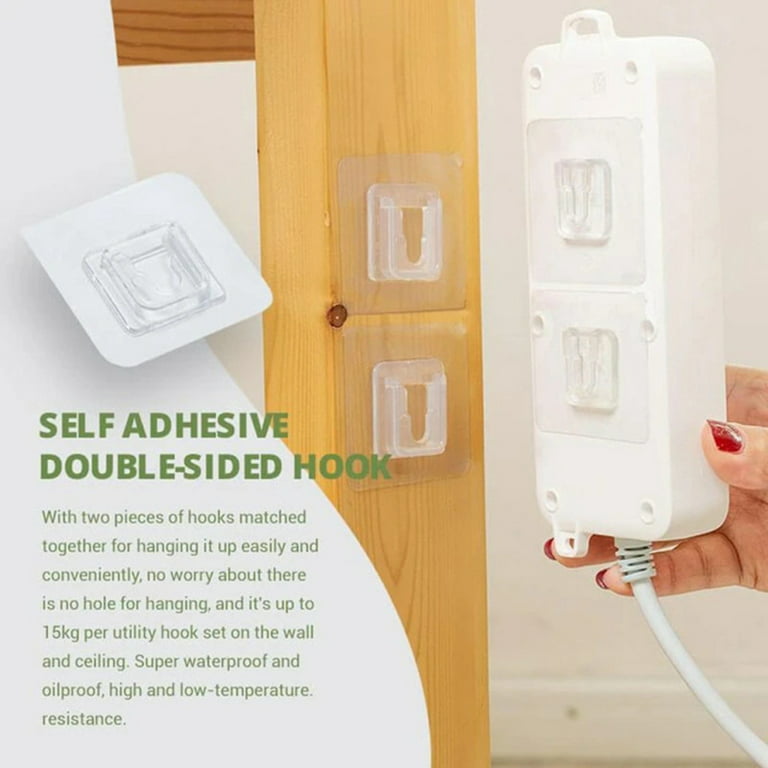 Mulanimo Double-sided Adhesive Wall Hooks Hanger Strong