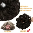 thumbnail image 5 of Youloveit 2PCS Messy Bun Hair Hairpiece Scrunchies Wavy Messy Synthetic Chignon Hairpiece for Women Hair pieceUpdo Bun Extensions, 5 of 8