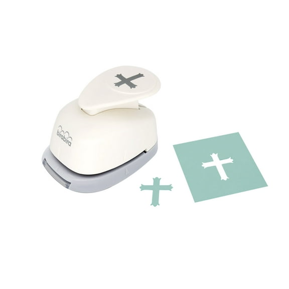 Bira Craft 1 inch Cross 3 Shape Lever Action Craft Punch for Paper Crafting Scrapbooking