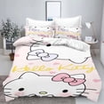 thumbnail image 1 of Hello Kitty Comforter Sets Children Bedding Set Home Twin 3-Piece Set 1 Quilt Cover Luxury 100% Polyester Modern Printed, 1 of 4