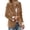 Khaki, variant on Tops For Women 2026 Trendy Soild Elegant Long Sleeve Lapel Casual Coat Fashion Clothes