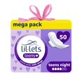 thumbnail image 1 of Almohadillas menstruales Lil-Lets Teens Night with Wings, paquete de 50 unidades, 1 of 5