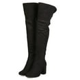 thumbnail image 5 of New Women Wild Diva Geller-01 Faux Suede Over The Knee Chunky Heel Boot, 5 of 5