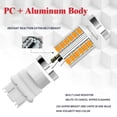 thumbnail image 3 of 4Pcs Amber 3157 3457 3057 Signal 33SMD Backup Reverse Tail Turn LED Light Bulb, 3 of 6