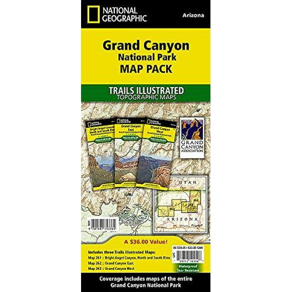 Grand Canyon National Park Map Pack: Topographic Trail Maps