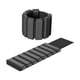 thumbnail image 1 of Par Tobilleras Con Peso Muñequeras Pulsera Silicon, 450g C/u negro, 1 of 4