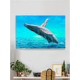 thumbnail image 2 of Whale Jumping Backwards 20x30 Canvas -Image by Shutterstock,, 2 of 3