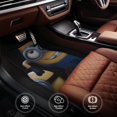 thumbnail image 4 of Yiaed Minions for Car Floor Mat Set of 4–Car Carpet Mats - Car Mats with Anti-Slip Backing & Driver Heel Pad Universal Fit for Cars, Trucks, SUVs, and Vans, 4 of 6