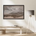 thumbnail image 3 of IDEA4WALL Framed Canvas Wall Art Moody Mountain Horizon Abstract Earth Tone Landscape Print Rustic Valley Digital Artwork Scenic Relax/Calm Cool for Living Room, Bedroom, Office - 24"x36" Black, 3 of 5