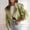 Green, variant on Trushirts Womens Yellow Plaid Cropped Jacket - 100% Polyester, Oversized Collar & Relaxed Fit, Wrinkle-Resistant Casual Outerwear for Spring Fall,Size S
