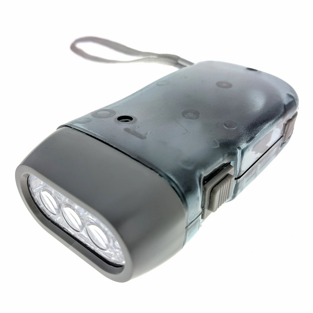 ASR Outdoor Emergency Motion 3 LED Dynamo Squeeze Action Rechargeable