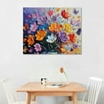 thumbnail image 2 of Nawypu  Flower Canvas Wall Art - Colorful Poppy Painting - Floral Picture for Living Room Bedroom Bathroom Decor, 2 of 6