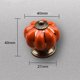 thumbnail image 3 of 8 x Ceramic Drawer Knobs Pumpkin Shape Furniture Knob for Kitchen Drawers and Cupboards (Orange), 3 of 5