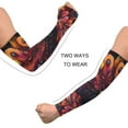 thumbnail image 4 of ALAZA Boho Turkey Feather UV Sun Protection Arm Sleeves UPF 50+ Compression Cooling Sleeve 1 Pair, 4 of 7