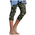 thumbnail image 1 of Birdeem Womens Summer Casual Elastic Waist Printed Cropped Pants, 1 of 1
