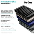 thumbnail image 7 of Kraus KDM-05DG Self-Draining Silicone Soap Dish / Sponge Holder - Grey, 7 of 7