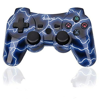 PS3 Controller Wireless - OUBANG Best PS3 Remote with Sixaxis Control Gamepad for Playstation 3 Spark Blue