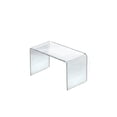 thumbnail image 4 of Azar Displays 515336 8" W x 4" D x 4.5" H Acrylic Riser (4 Pack), 4 of 4