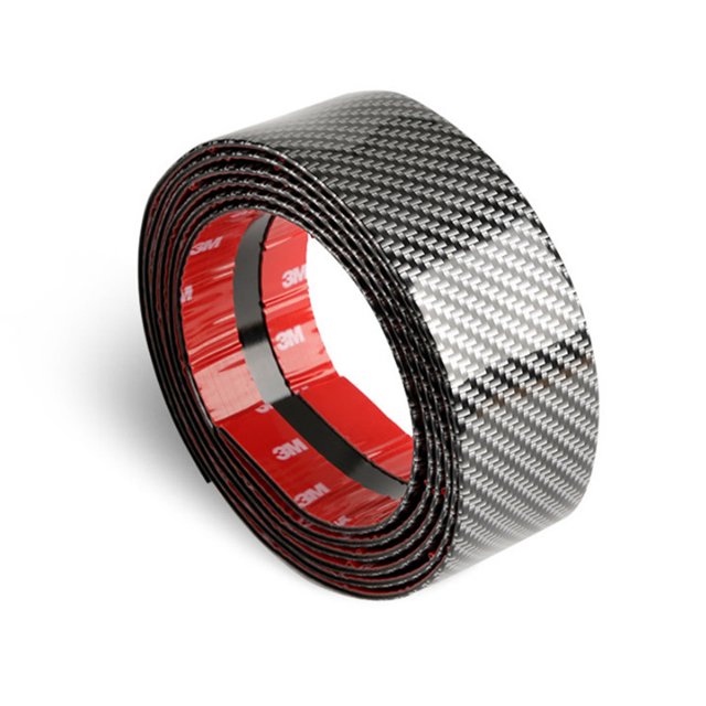 Etiqueta engomada universal del coche de la fibra de carbono, peso ligero, parachoques flexibles y flexibles del alféizar de la puerta accesorios del coche para la mayoría de los coches TUNC Sencillez