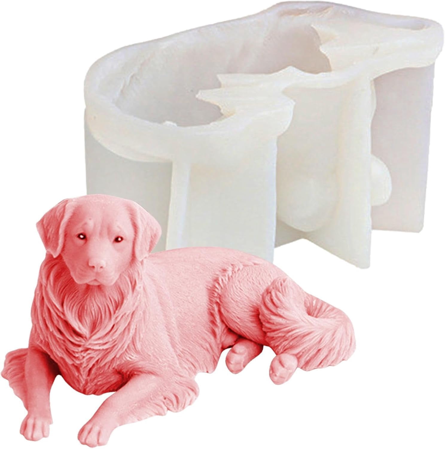 Silicone Candle Moulds, Dog Animal Candle Silicone Mold, Handmade Candle Making Mould, Reusable Silicone Mould for Aromatherapy Candle Epoxy Resin Fondant Cake Chocolate Candy Soap Craft