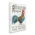 thumbnail image 4 of Stupell Industries Funny Rooster & Hen Phrase Botanical & Floral Painting Gallery Wrapped Canvas Print Wall Art, 24 x 30, 4 of 8
