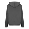 thumbnail image 3 of Sakmal Long Sleeve Plus Size Tops for Women Gray Quotes Hoodies V-Neck Sweatshirts Womens Shirts Plus Size, 3 of 5