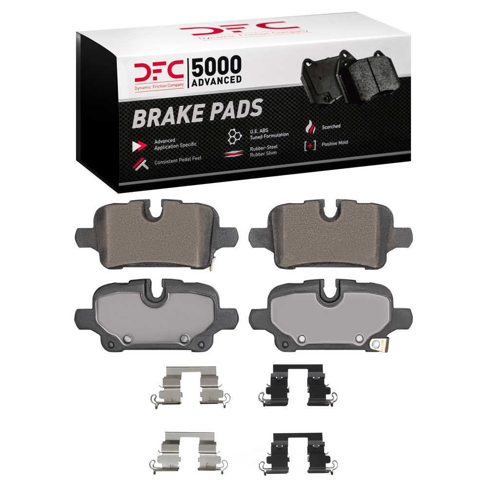 Dynamic Friction Company 1551-2374-01 DFC 5000 Advanced Brake Pads - Ceramic and Hardware Kit - OE