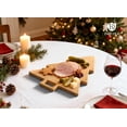 thumbnail image 7 of Acacia Wood Christmas Tree Cutting Board 15x12 Inch Charcuterie Board with Handle, Xmas Cheese Appetizer Tray, Wooden Decorative Serving Platter for Holiday Kitchen Party, 7 of 7