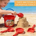 thumbnail image 2 of Beach Bucket and Shovel For Kids (Set 5), Includes 4 Sand Shovels and 1 with a Inside, Sand Castle Sandcas Buckets Design, 2 of 7